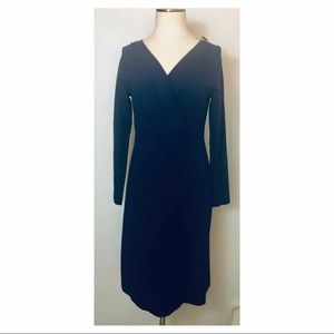 Navy Blue Talbots Midi Dress NWT
